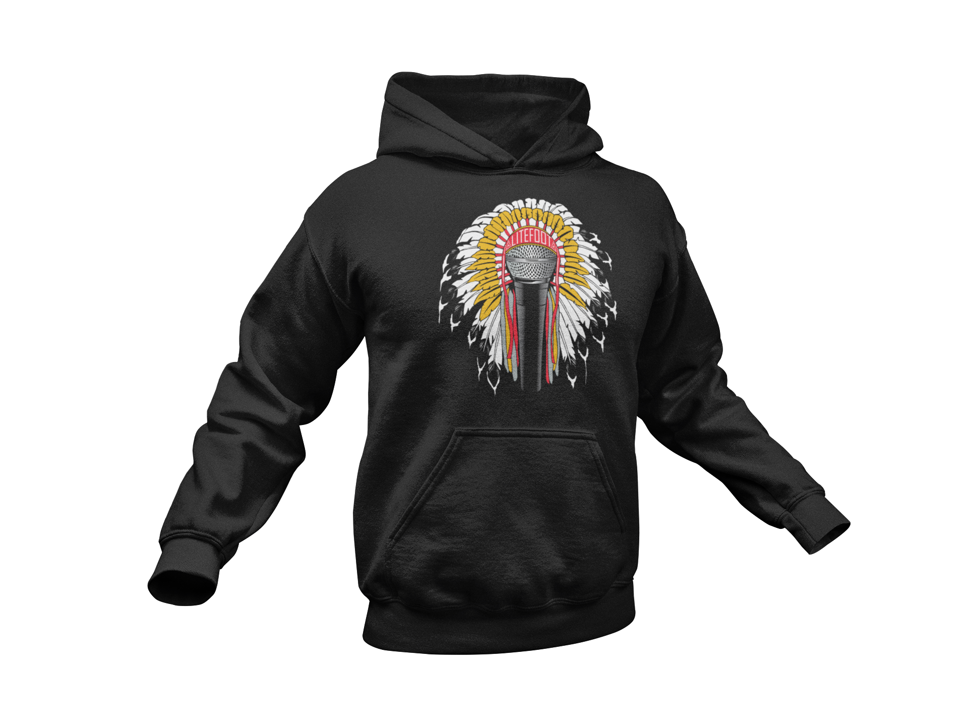 Litefoot Indigenous Creative Artist and Speaker Litefoot Chief MC Logo Sweatshirt